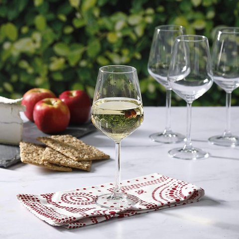 Pasabahce Allegra Weingläser – 6er Set, 34,5 Cl, Transparent, Spülmaschinengeeignet