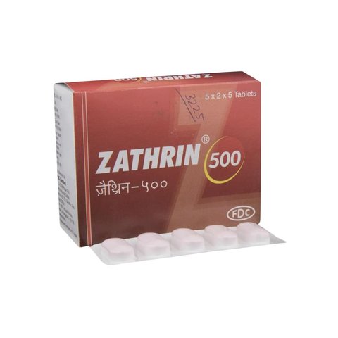 Zithrin Zathrin 500 mg Strip of 5 Tablets Price - Buy Online at ₹123 in India