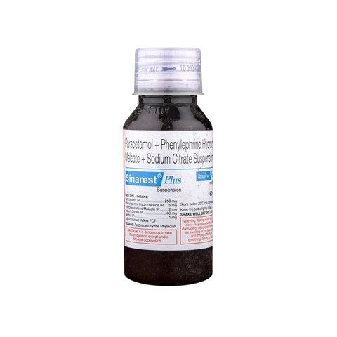 Sinarest Plus Suspension Price - Buy Online at ₹136 in India