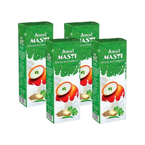 Amul Masti Spiced Salted Buttermilk Pack Of 4 Price Buy Online At amul-masti-spiced-salted-buttermilk-pack-of-4-price-buy-online-at