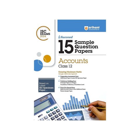 Arihant ISC Sample Question Papers Class 12 Accounts Book for 2024 ...