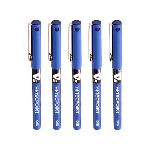 Pilot Hi-Techpoint V5 Ink Pen (Blue) Price - Buy Online at ₹350 in India