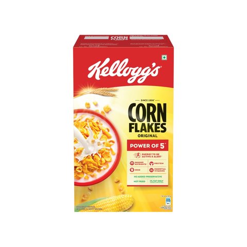 Kellogg's Corn Flakes 670g Box - Toasted Golden Corn Flakes, Fortified ...