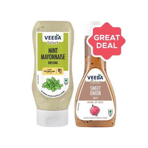 Veeba Sweet Onion Sauce + Veeba Mint Flavoured Mayonnaise Combo Price ...