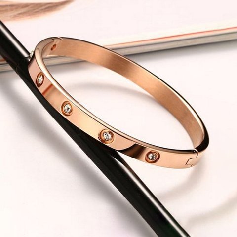 Rose Gold Plated Bracelet Stainless Steel