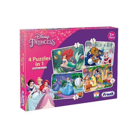 Frank Disney Princess 4 in 1 Jigsaw Puzzle Price - Buy Online at ₹539 ...