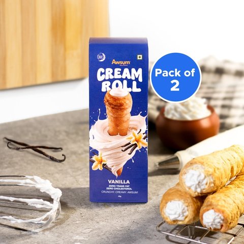 Awsum Vanilla Cream Roll - Pack of 2 Price - Buy Online at Best Price ...
