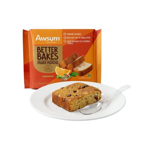 Awsum Better Bakes Orange Pistachio Slice Cake Price - Buy Online at ...