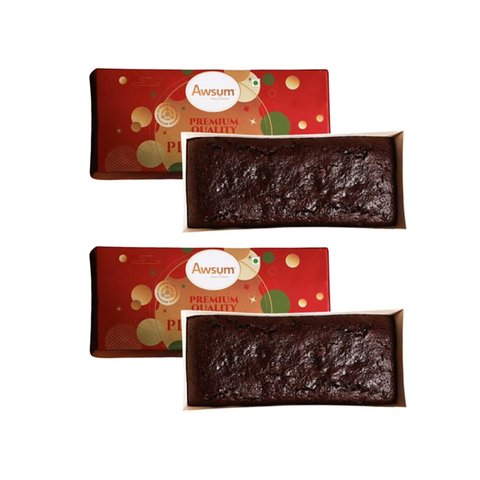 Awsum Cakes Awsum Handcrafted Premium Plum Cake (Eggless) - Pack of 2 Price - Buy ...