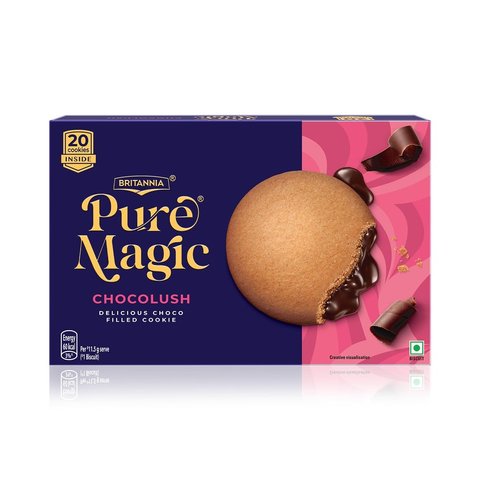 Britannia Pure Magic Chocolush Choco Filled Cookies Price - Buy Online ...