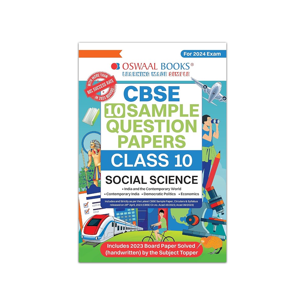 Oswaal CBSE Sample Question Papers Class 10 Social Science Book For ...