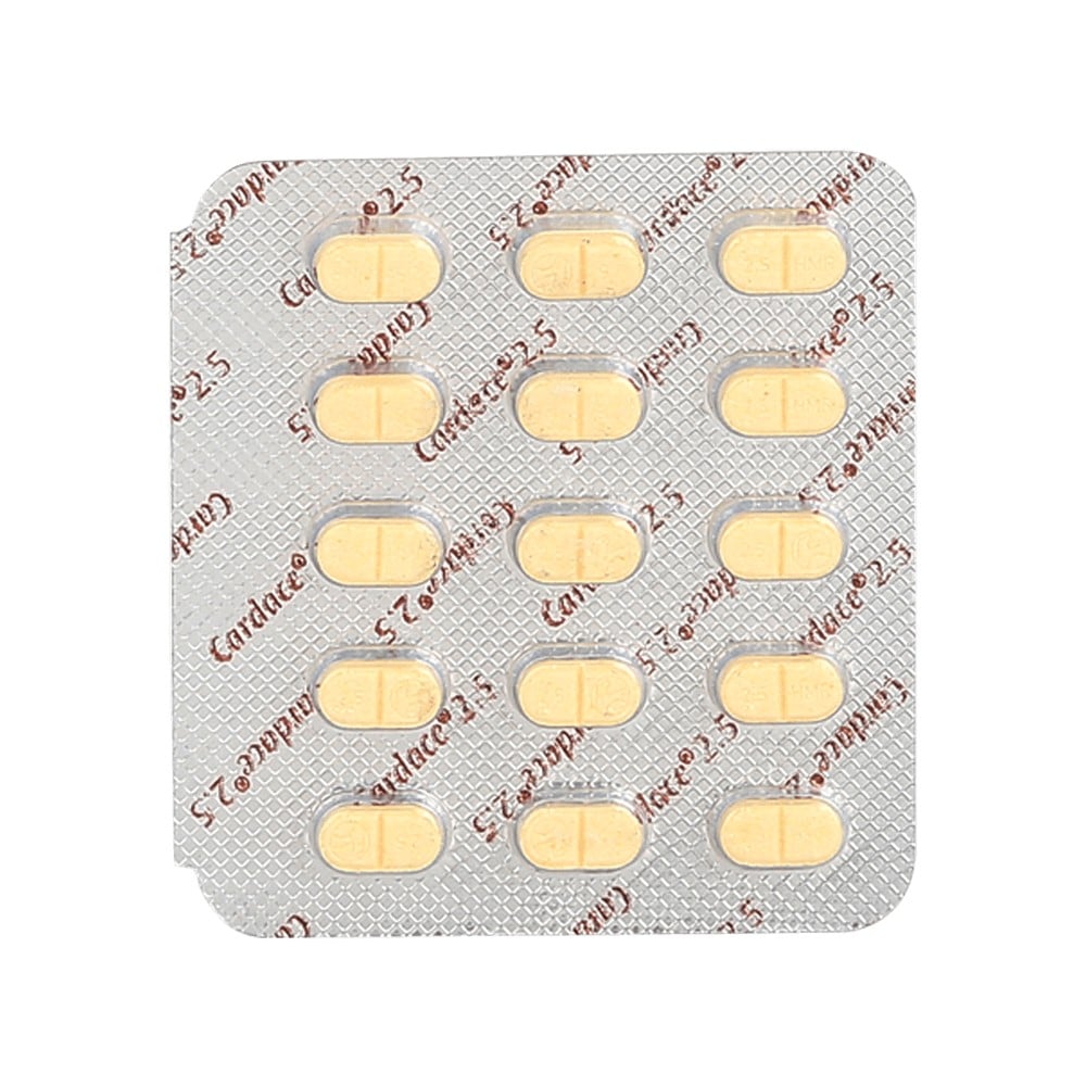 Cardeace Cardace 2.5mg Strip Of 15 Tablets Price - Buy Online at ₹83 in India