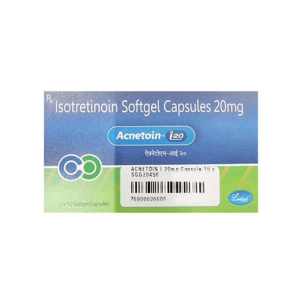 Acnetoin I 20mg Strip Of 10 Capsules Price - Buy Online at ₹175 in India