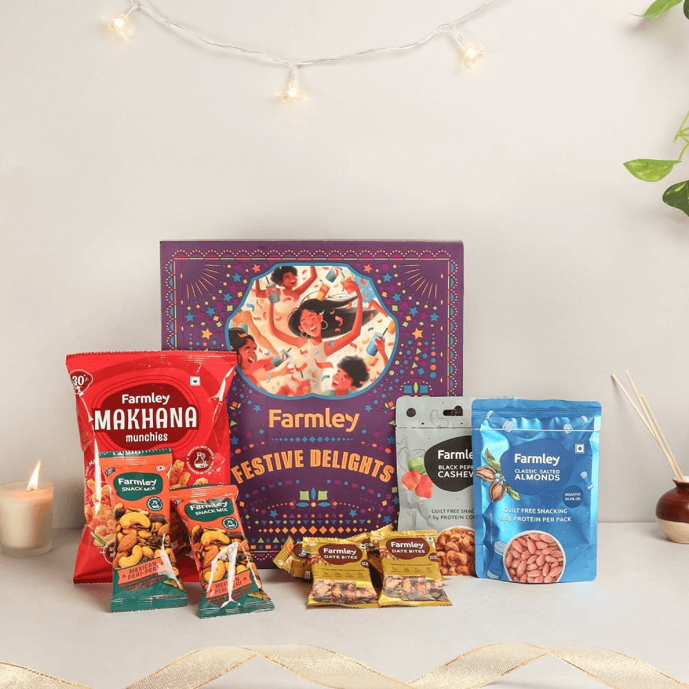 Farmley Festive Delights Dry Fruits Gift Pack Price - Buy Online at ...