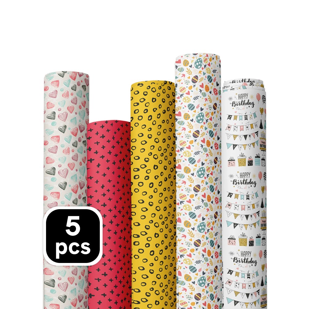 Paperpep Multi-Design Gift Wrapping Paper (Multicolour) Price - Buy ...