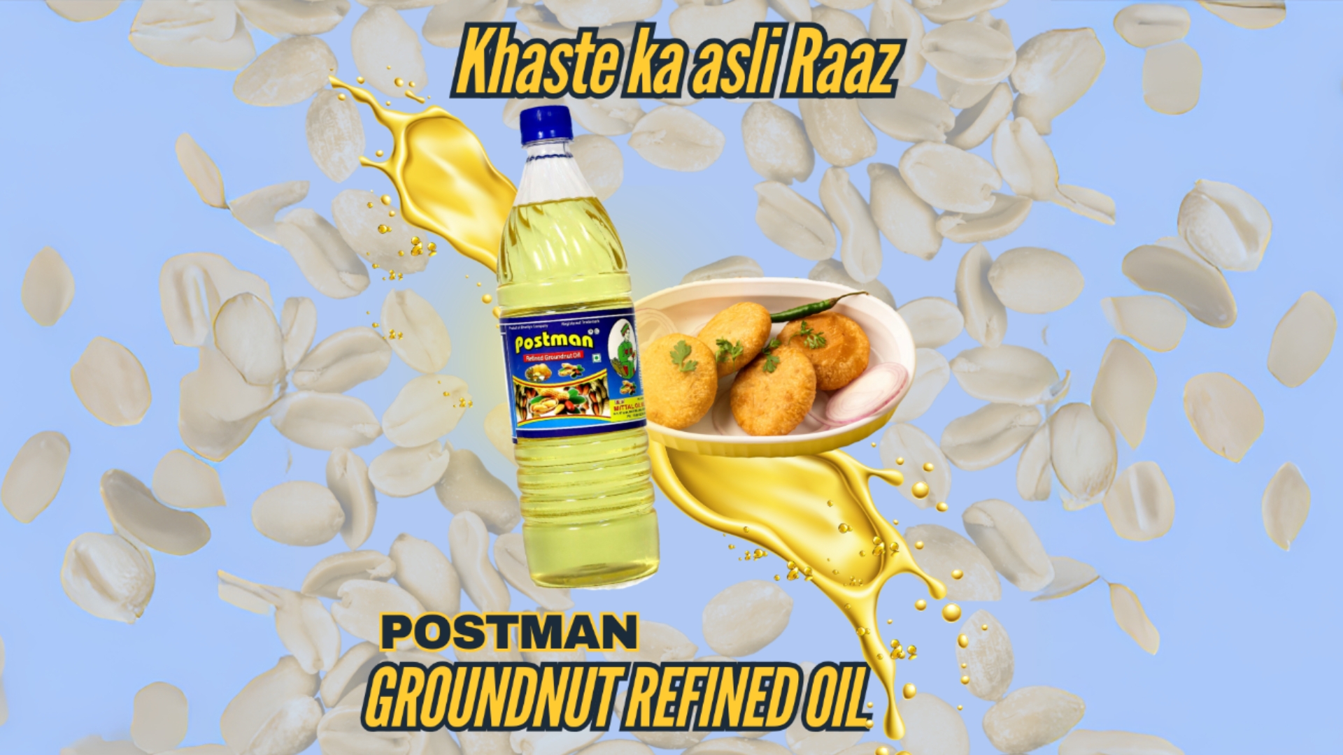 Postman Refined Groundnut Oil / Peanut Oil Price - Buy Online at ₹285 ...