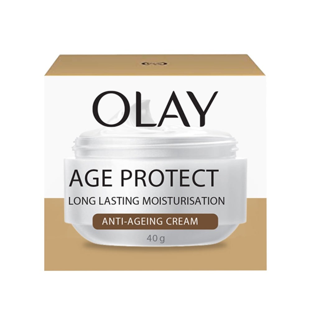 Crème Anti-âge Olay Age Protect - 40 G - Soin De Jour Pour Une Peau D'apparence Plus Jeune