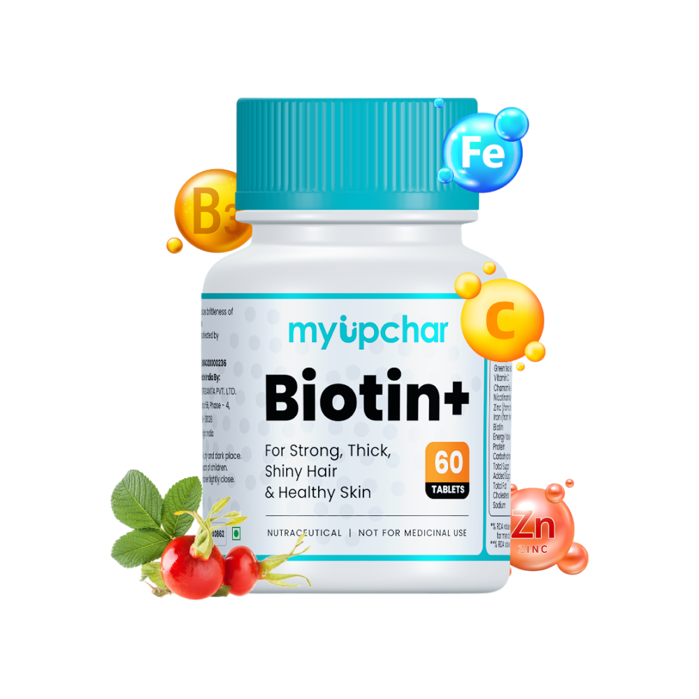 Myupchar Ayurveda Biotin with Vitamin C, Zinc, Iron & Niacinamide