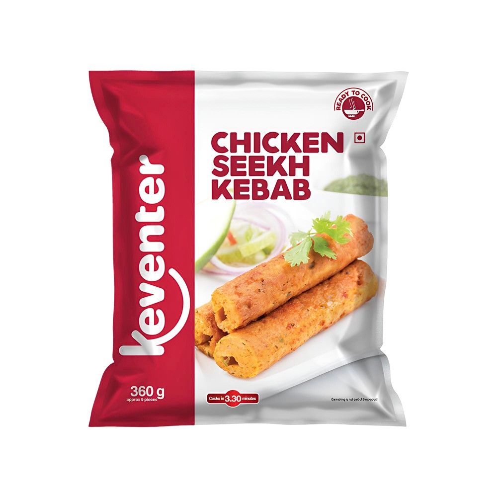 Keventer Chicken Seekh Kebab (Frozen) Price - Buy Online at Best Price ...