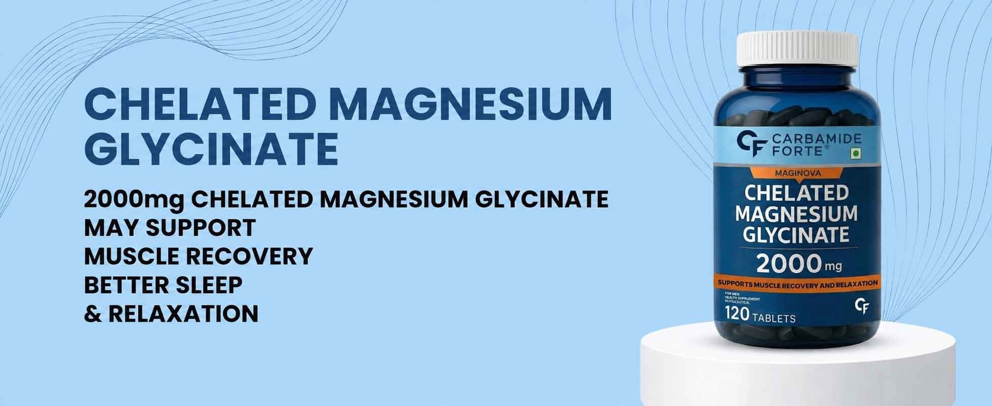 Carbamide Forte Chelated Magnesium Glycinate 120 Pieces - Image 1