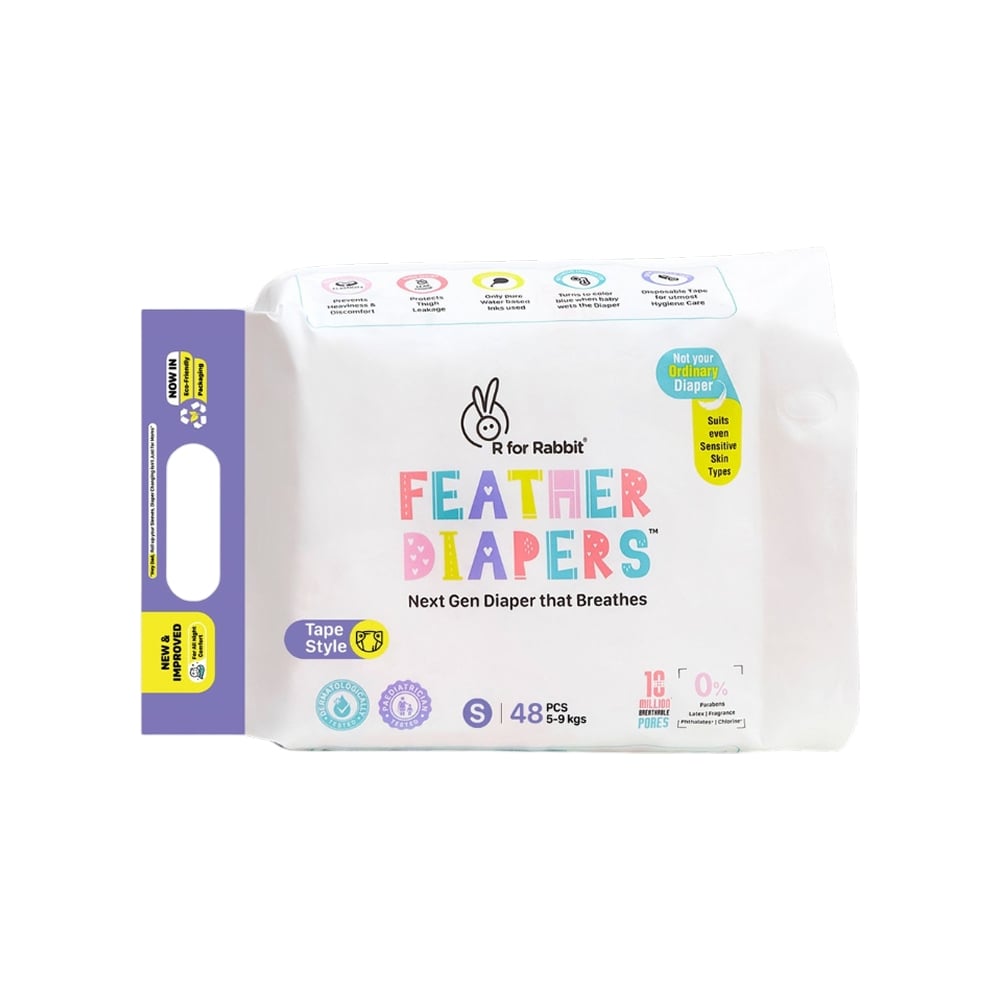 R for Rabbit Feather Tape Style Baby Diaper Price - Buy Online at ₹1041 ...