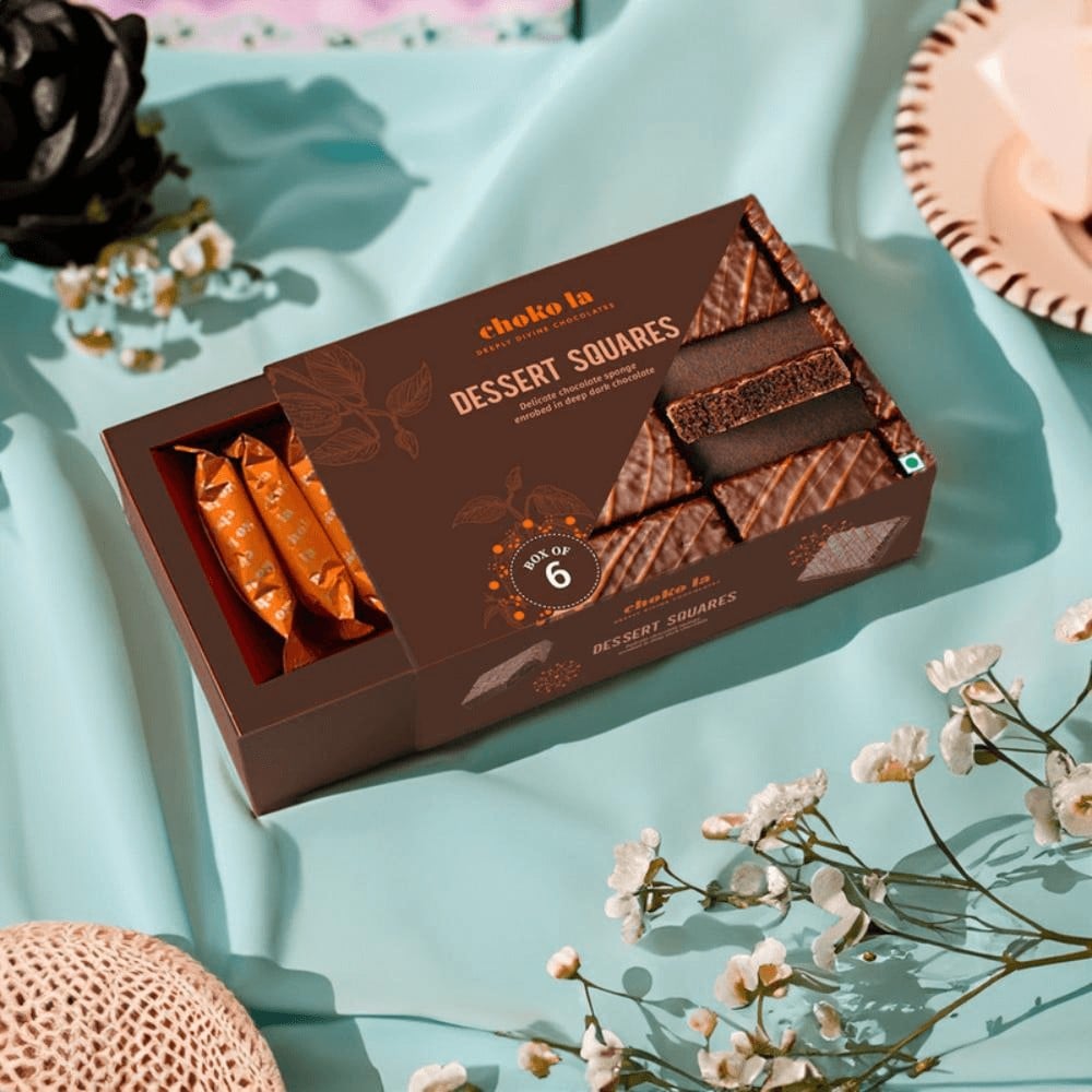 Choko La Dessert Square Dark Chocolate Pack Price - Buy Online at