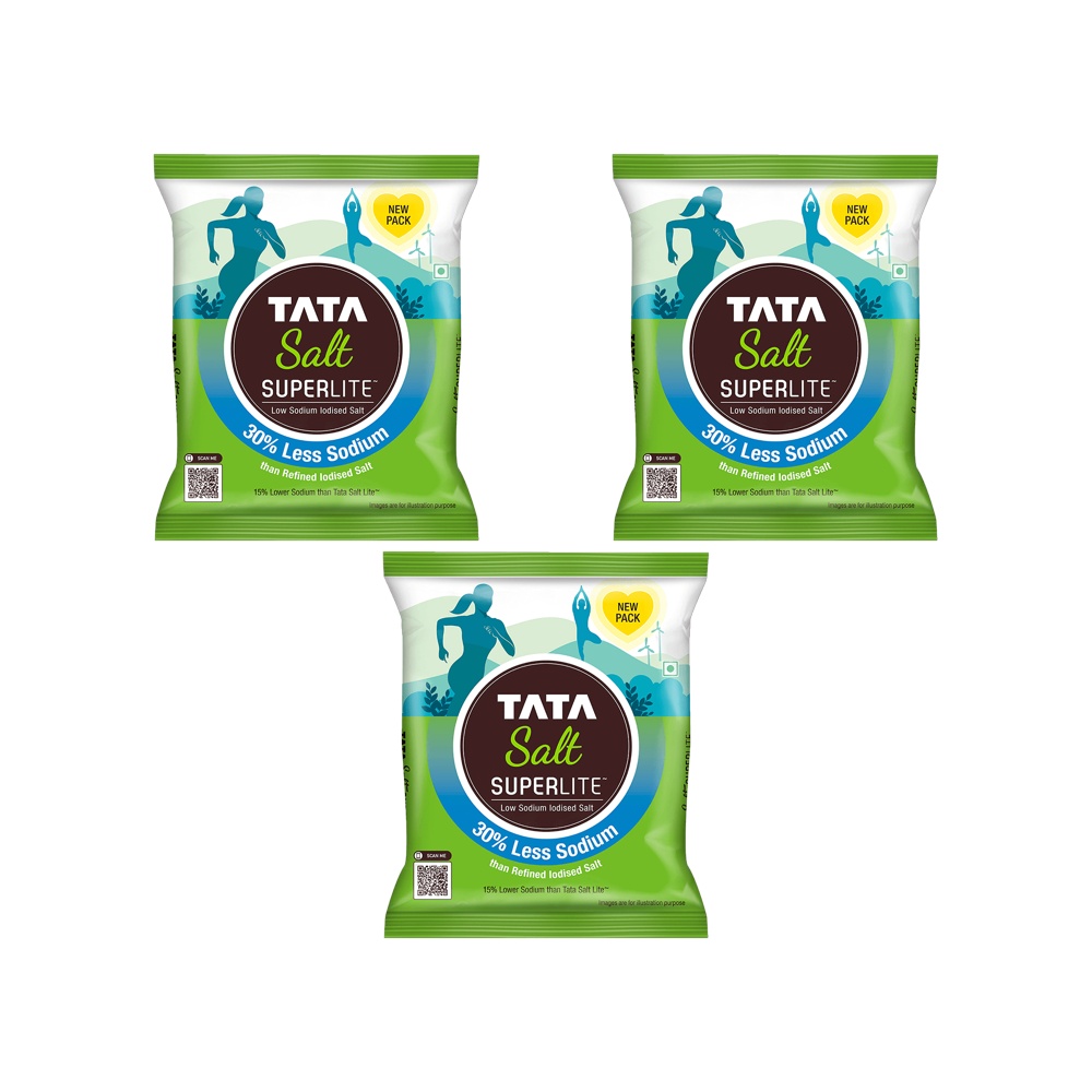 Tata Salt Superlite (30% Less Sodium) - Pack of 3 Price - Buy Online at ...