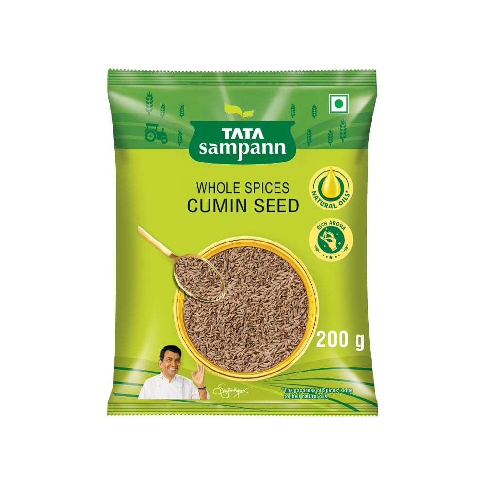 Tata Sampann Cumin Seeds / Jeera Seeds (Whole Spices) (Jeera) Price ...