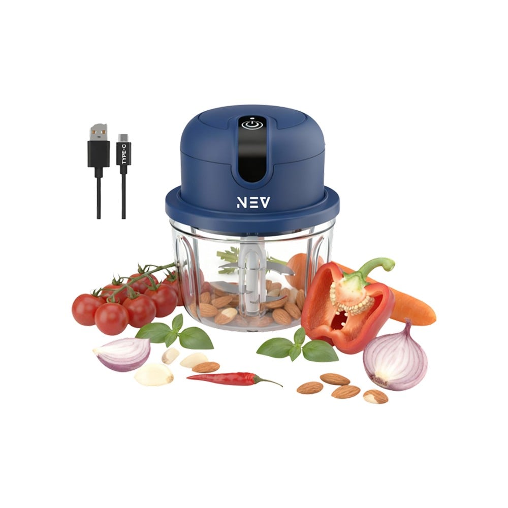 NEV USB Electric Mini Chopper with 350 ml Bowl (30 W, Dark Blue) Price ...