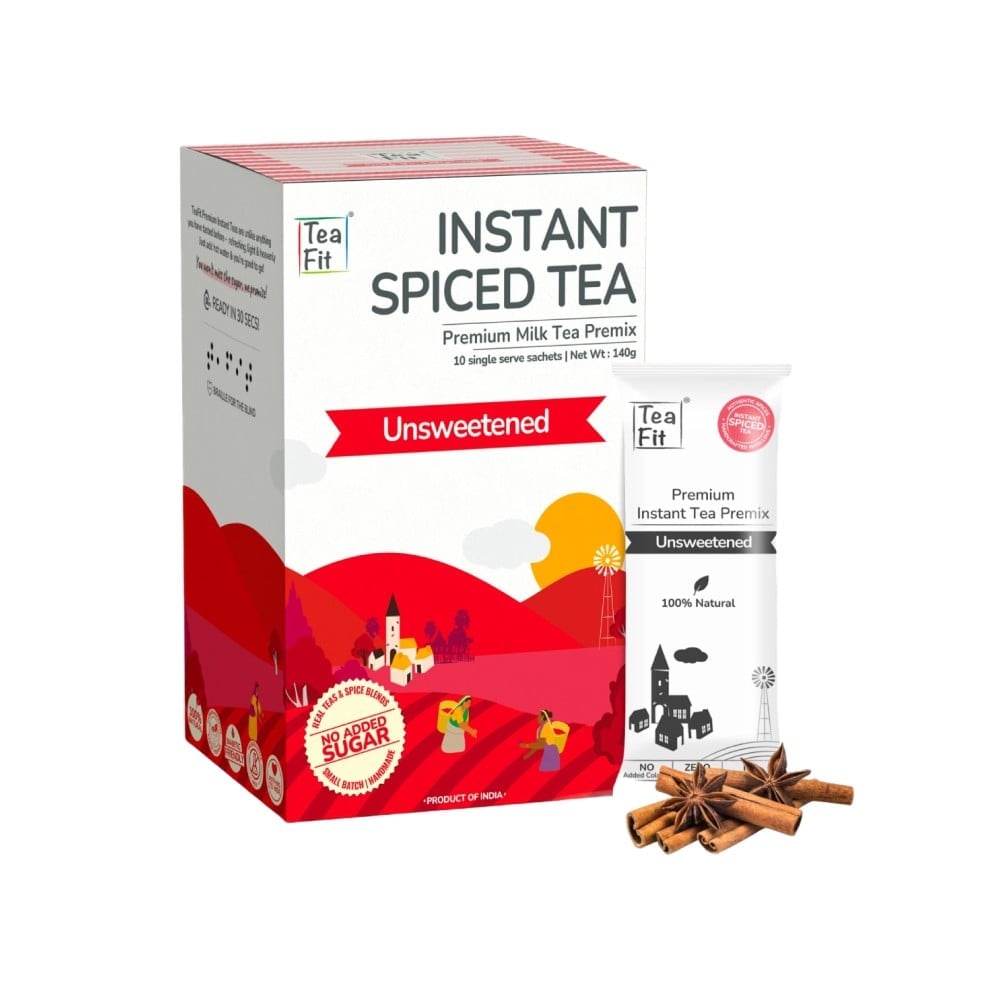 Instant Spiced Tea TeaFit Spiced Unsweetened Instant Tea Premix Price - Buy Online at Best ...