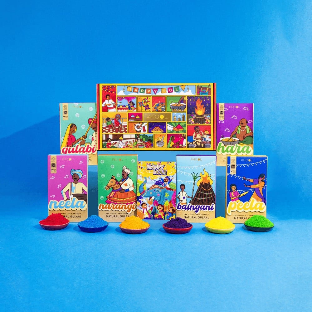 Phool Box Type Phool Rangeela Holi Gulal (Multicolour) Gift Box Price - Buy Online at ...