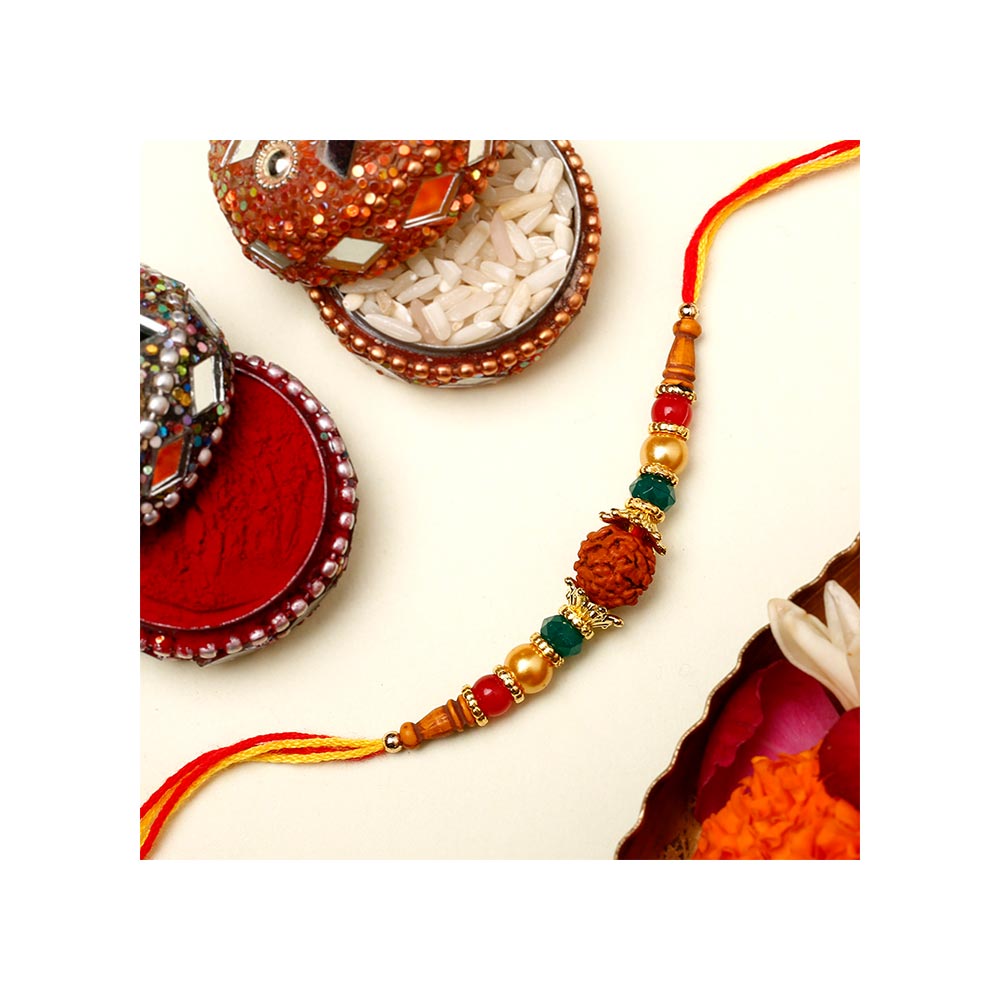 Fancy Rudraksh Rakhi By Shree Rakhi Price - Buy Online at Best Price in ...