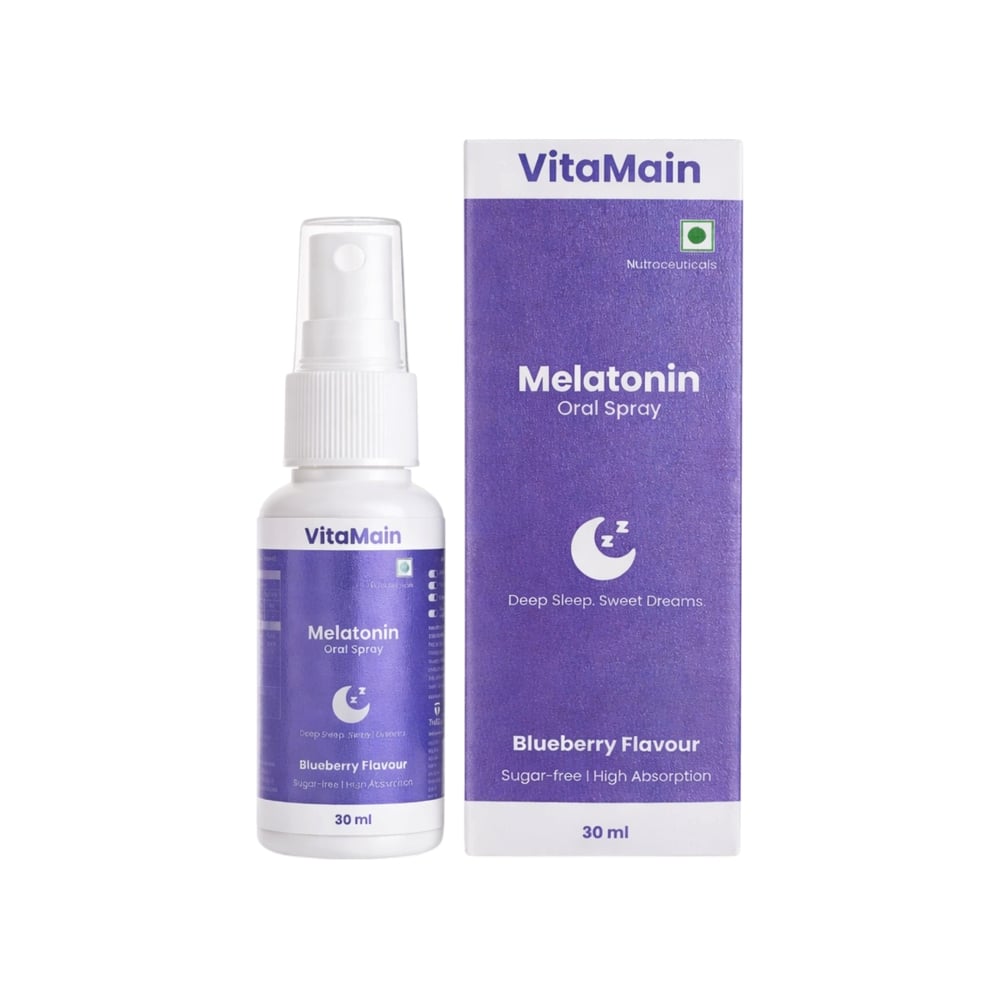 Melatonin 50 VitaMain Melatonin Oral Spray (Blueberry) Price - Buy Online at Best ...
