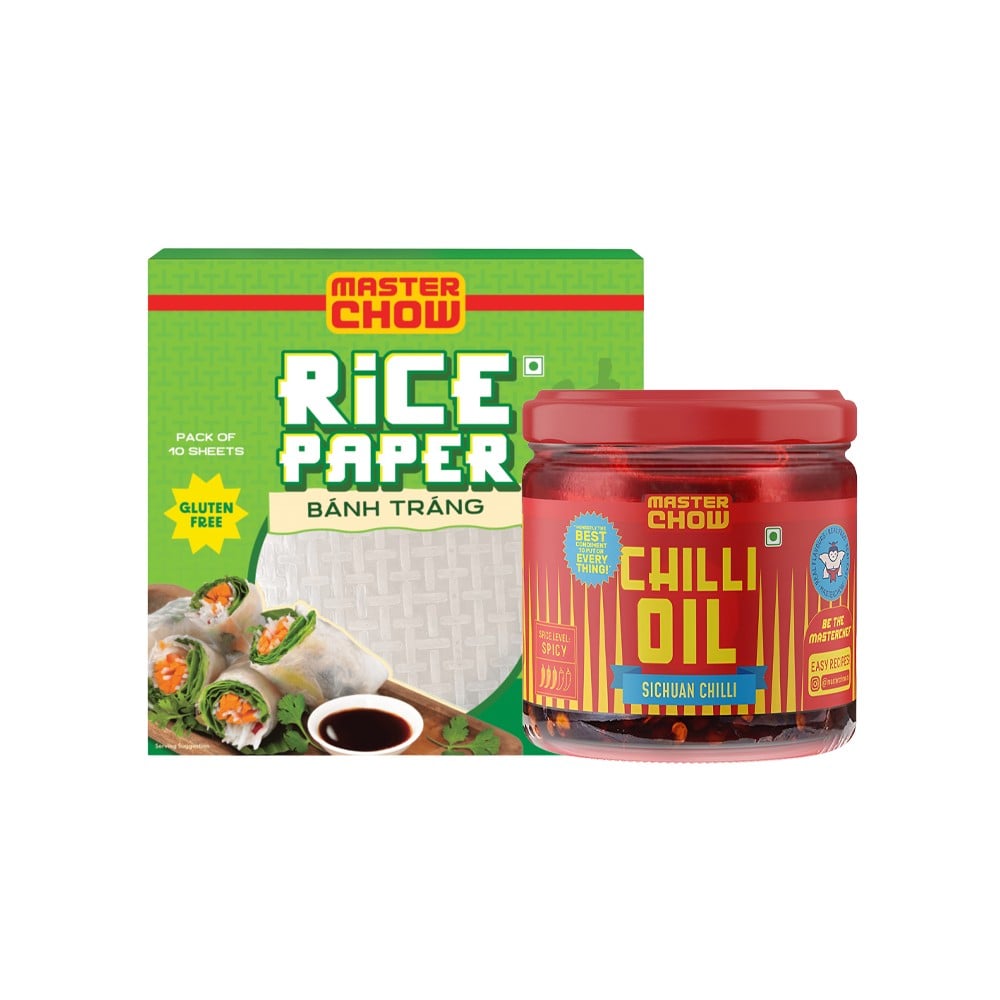 MasterChow Fresh White Rice Paper + Sichuan Chilli Oil Combo Price ...