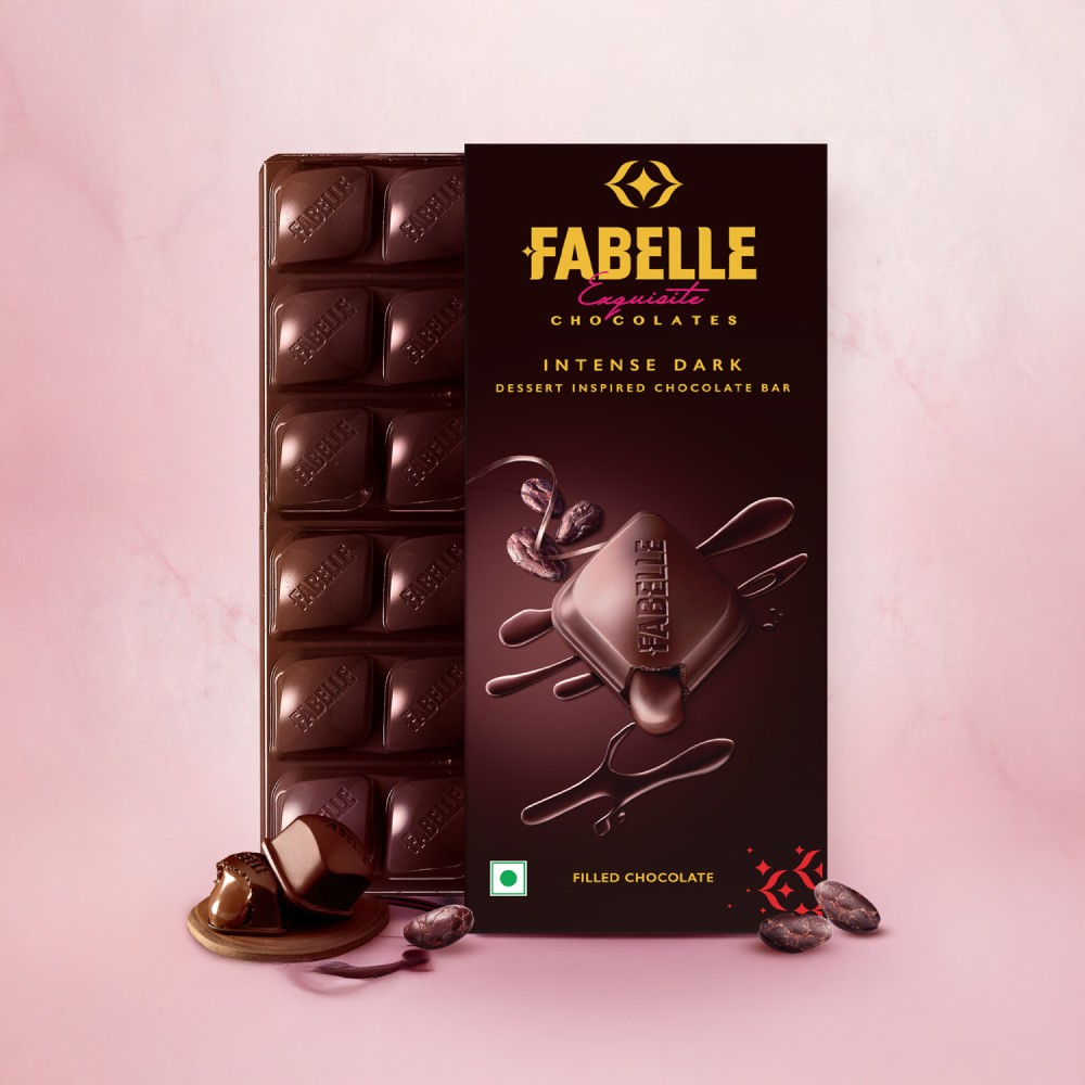 Fabelle Icon Fabelle Intense 84% Dark Chocolate Centre Filled Bar Price - Buy Online ...