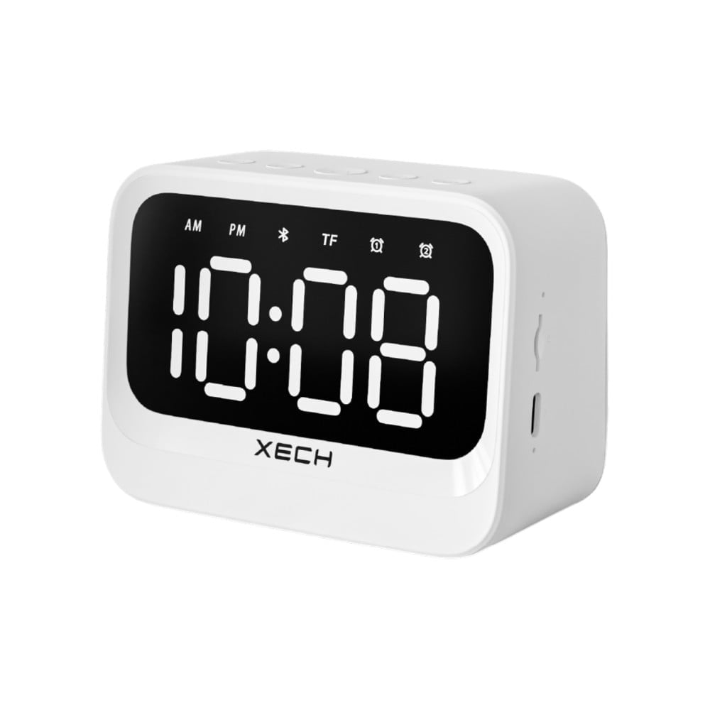Xech Digital Table Clock with Speaker (White) Price - Buy Online at ...