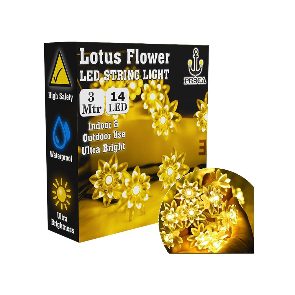 Lotus Light String Warm White Lotus 3m LED String Light (4 W) - Pesca Price - Buy Online ...