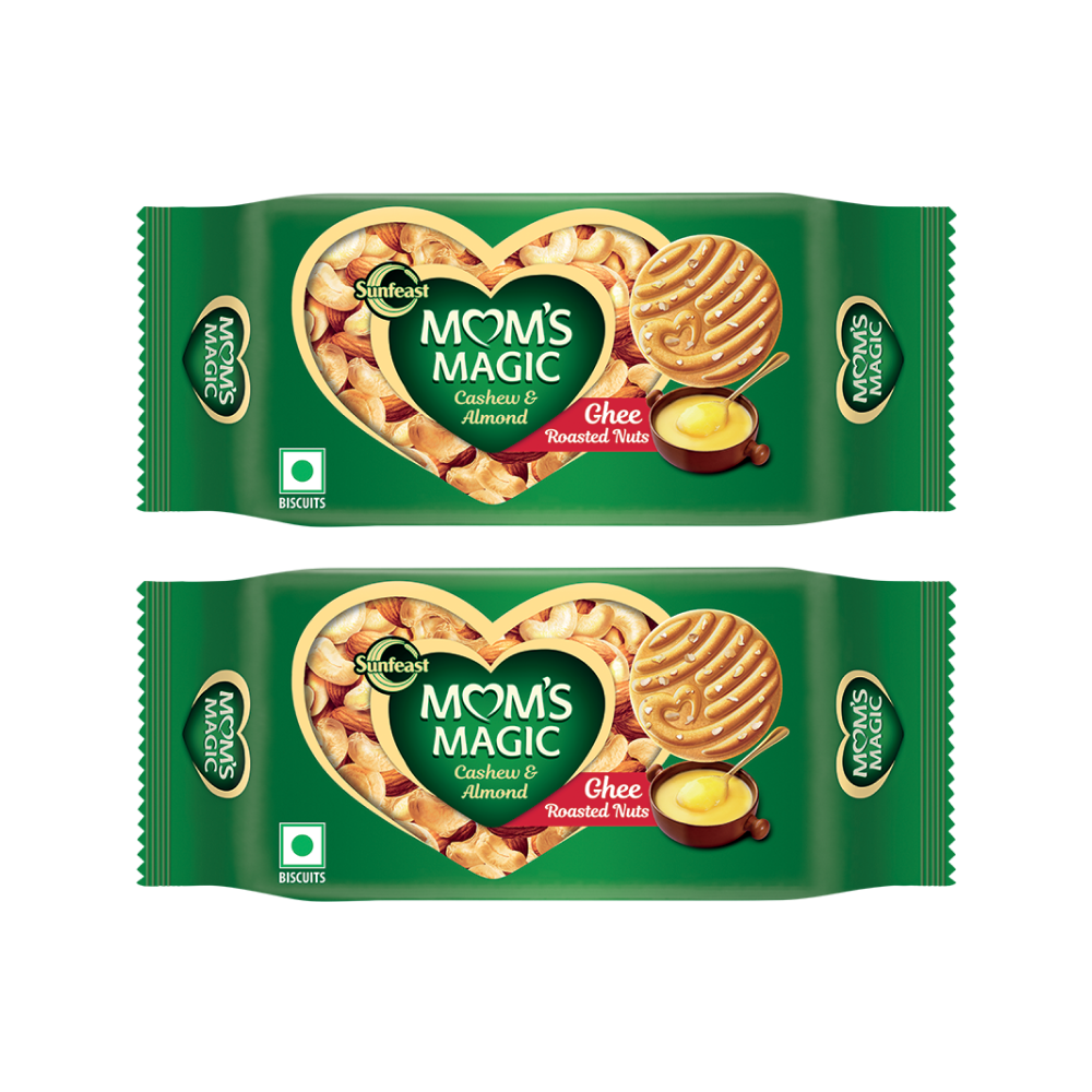 Sunfeast Mom's Magic Cashew & Almond Cookies - Pack of 2