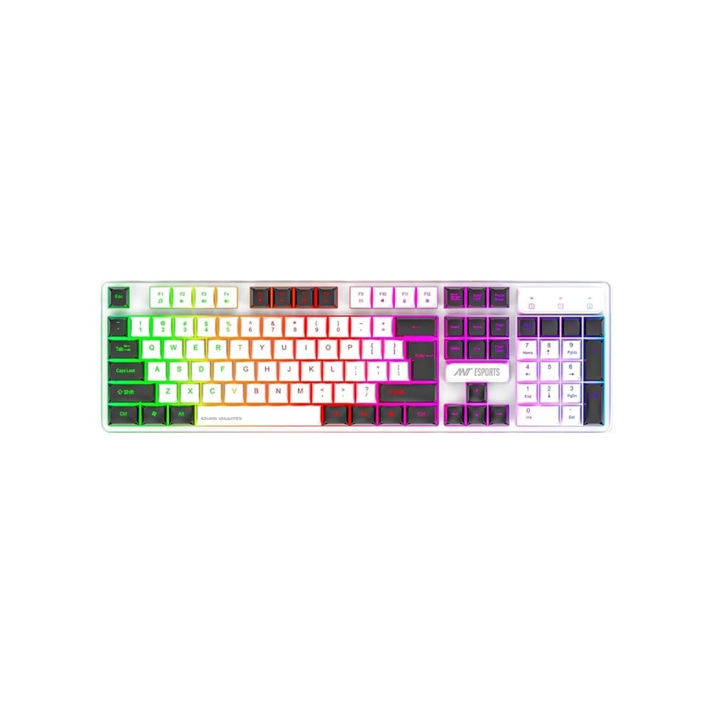 Ant Esports MK 1700 Membrane Wired Gaming Keyboard (White) 1 Pieces - Image 1