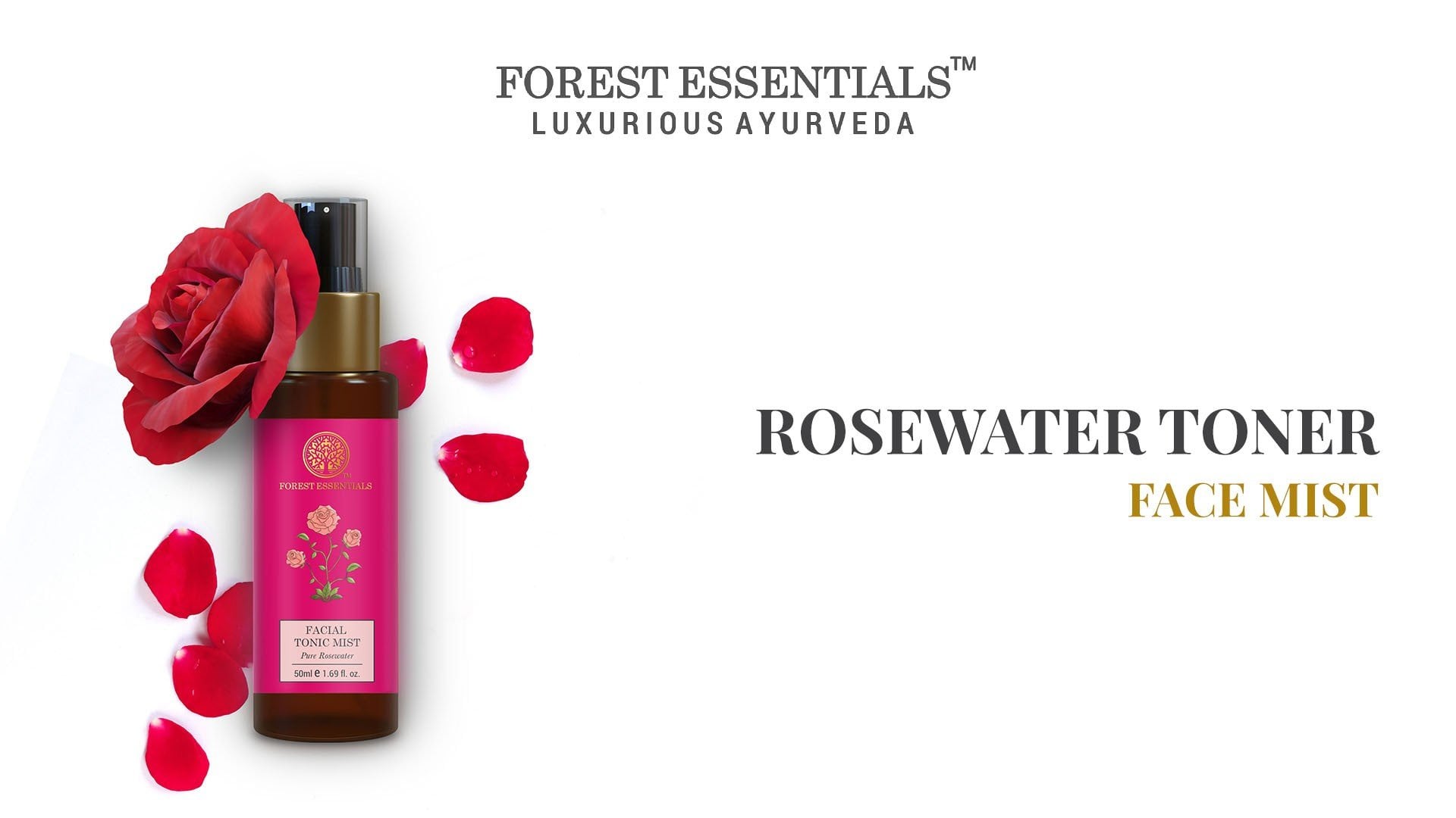 Forest Essentials Travel Size Facial Tonic Mist Pure Rose Water Price ...