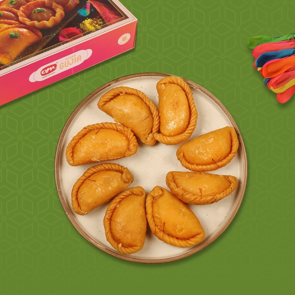 Fresh Kesar Gujia by Om Sweets Price - Buy Online at Best Price in India