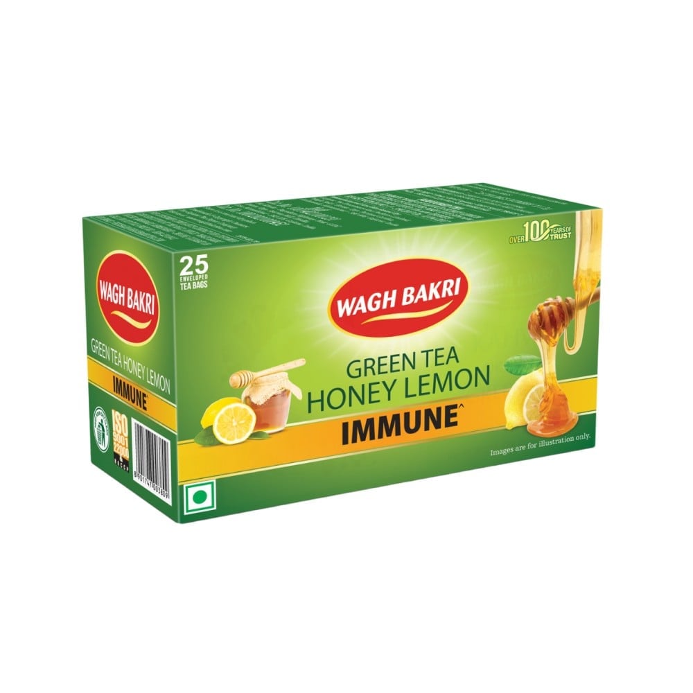 Wagh Bakri Honey Lemon Green Tea - Image 1