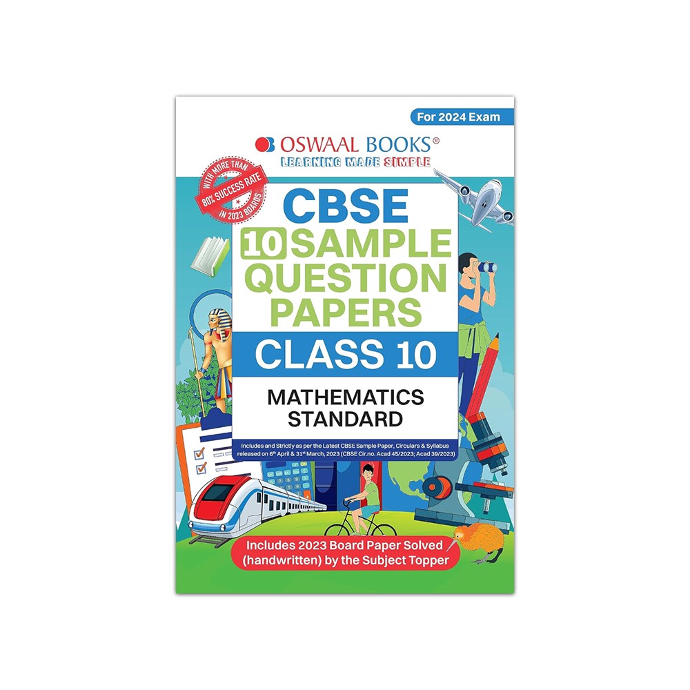 Oswaal CBSE Sample Question Papers Class 10 Mathematics Standard Book ...