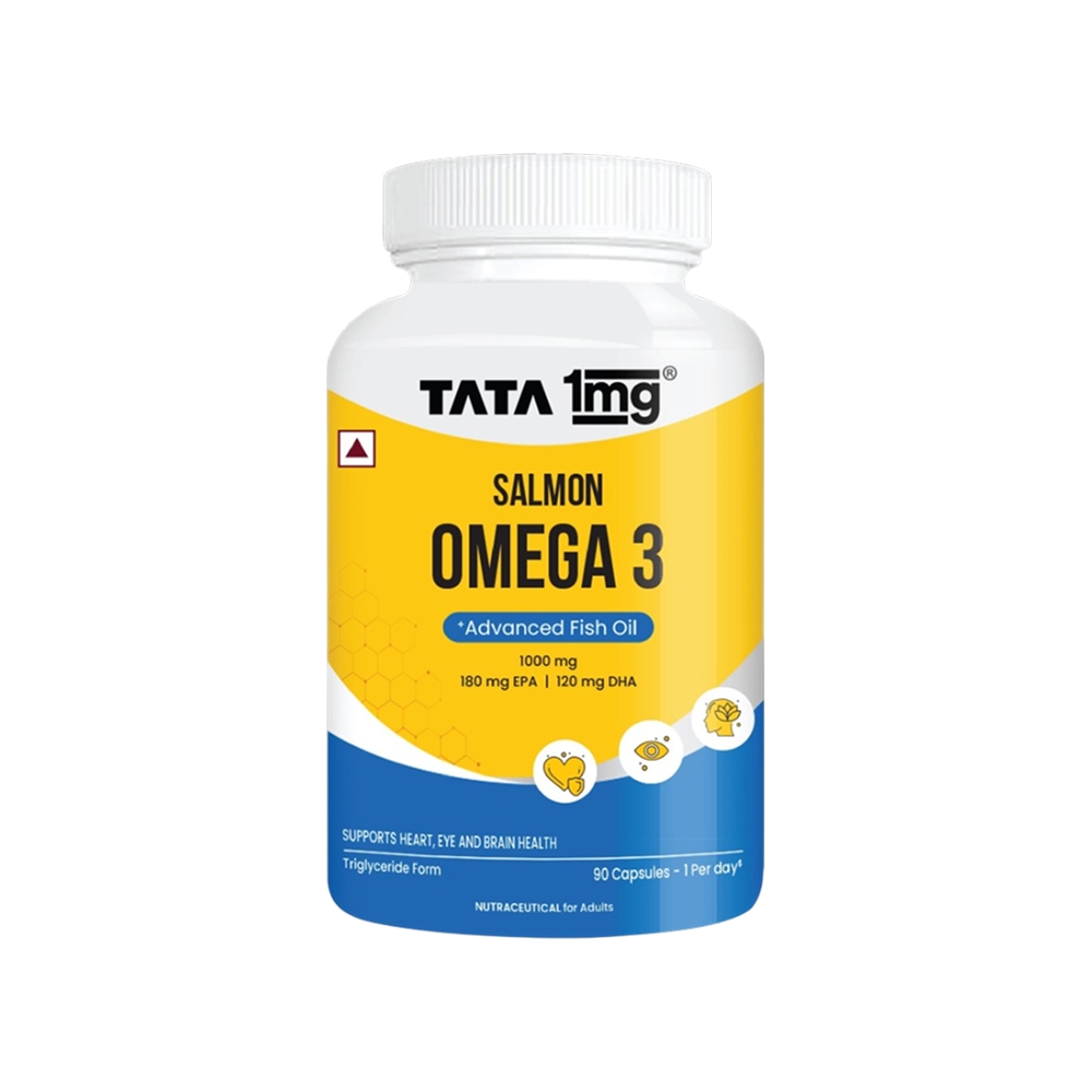 Tata 1mg Salmon Omega 3 Advanced Fish Oil Supplement Price - Buy Online ...