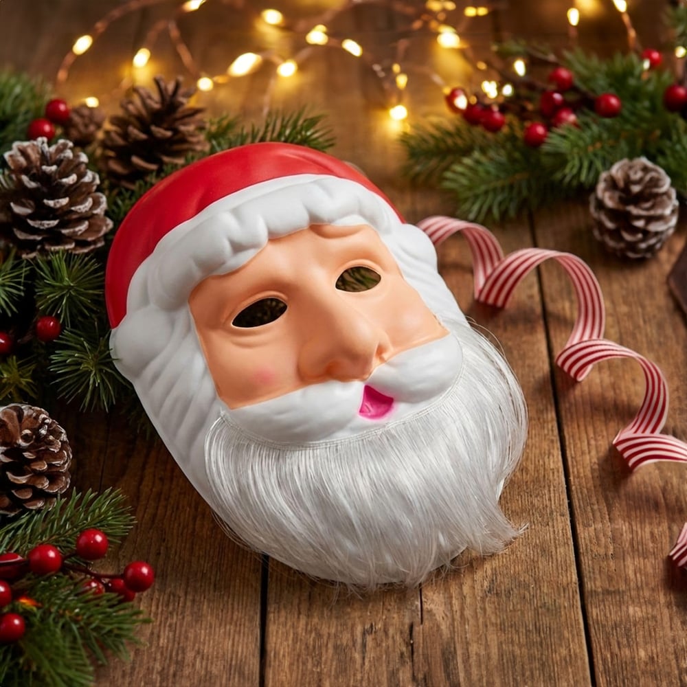 Transparent Santa Mask Santa Claus Face Mask - FunBlast Price - Buy Online at Best Price in India