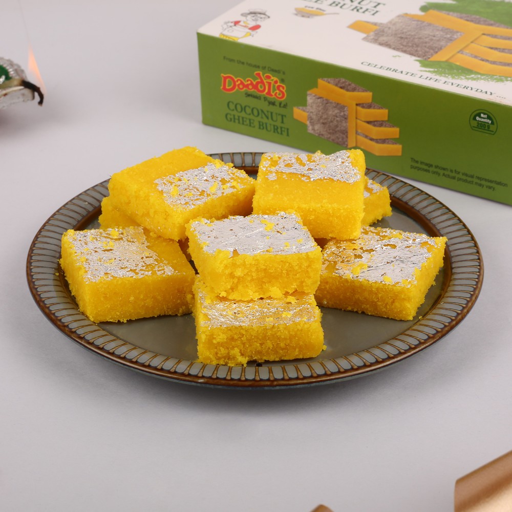 Coconut Ghee Burfi by Daadi's Price - Buy Online at ₹158 in India
