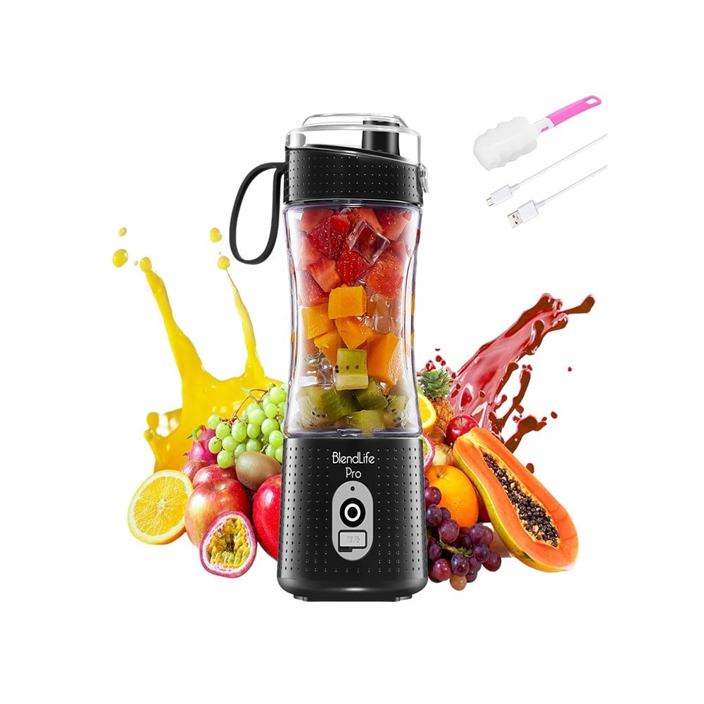 Hand Sipper BlendLife Pro Portable Rechargeable Hand Blender with Sipper (210 W ...