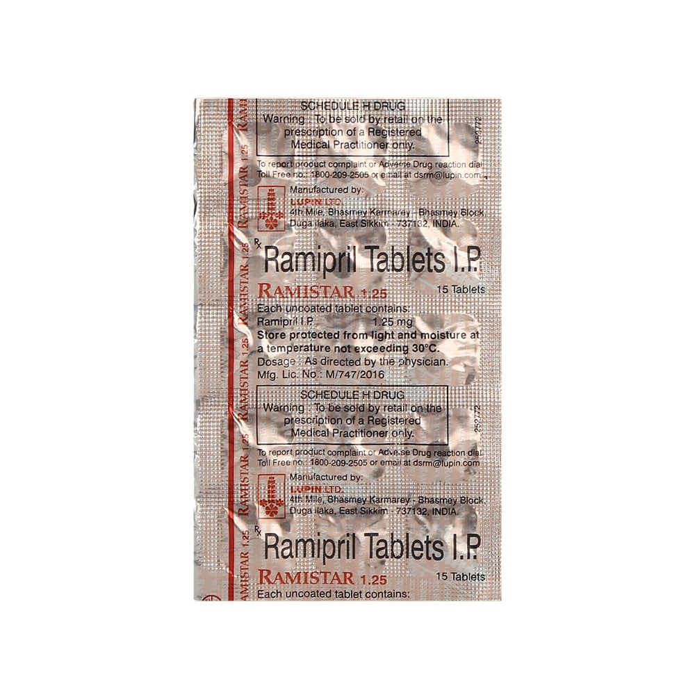 Ramistar Injection Ramistar 1.25 mg Strip of 15 Tablets Price - Buy Online at Best Price ...