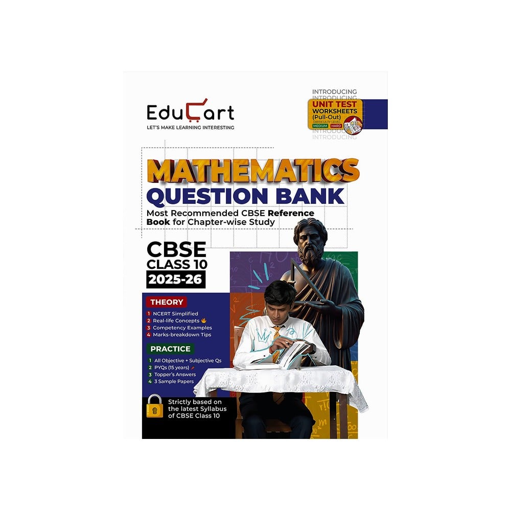 Educart CBSE Question Bank Class 10 Mathematics (2025-26) Price - Buy ...