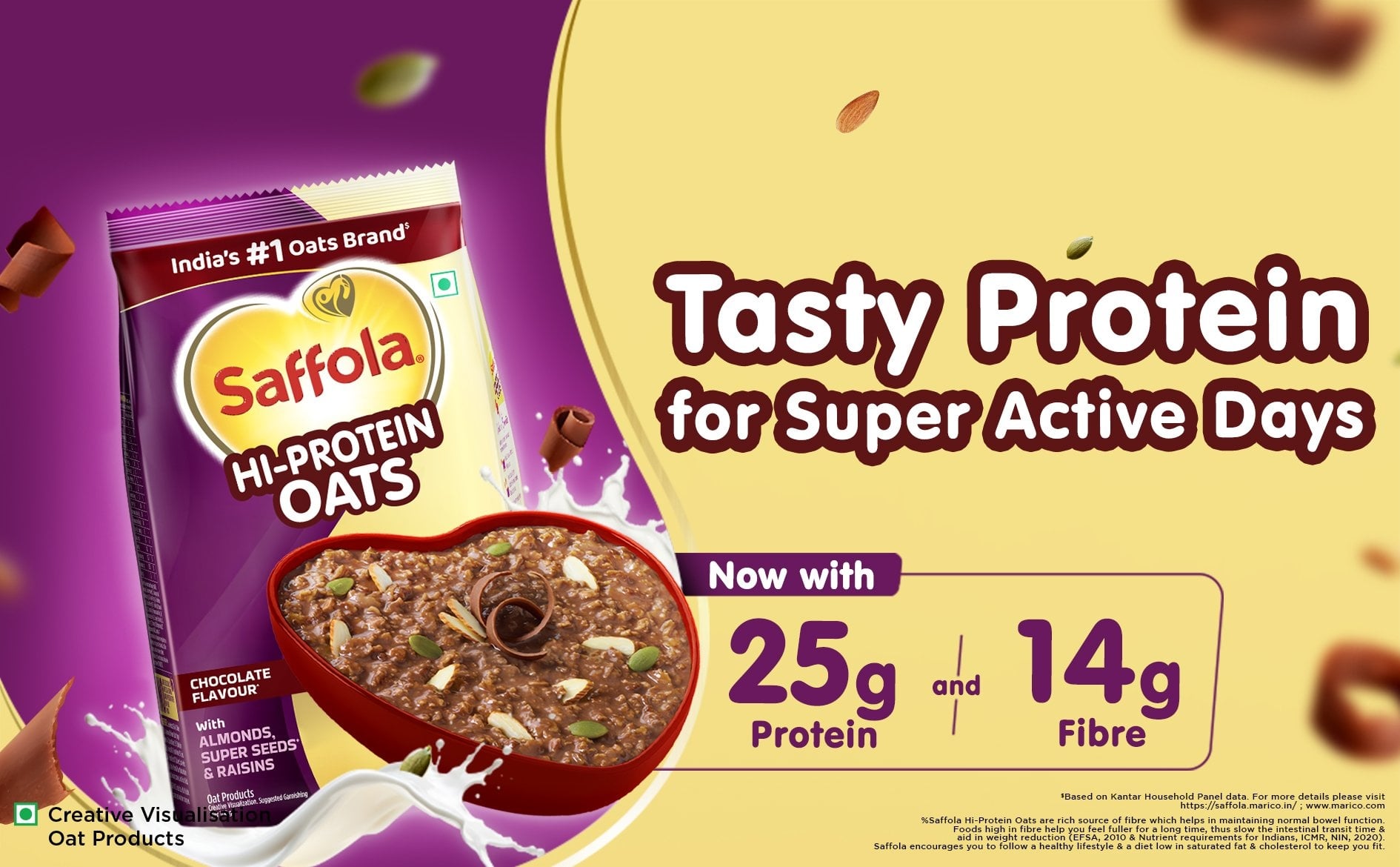 Saffola Hi-Protein Oats 1kg